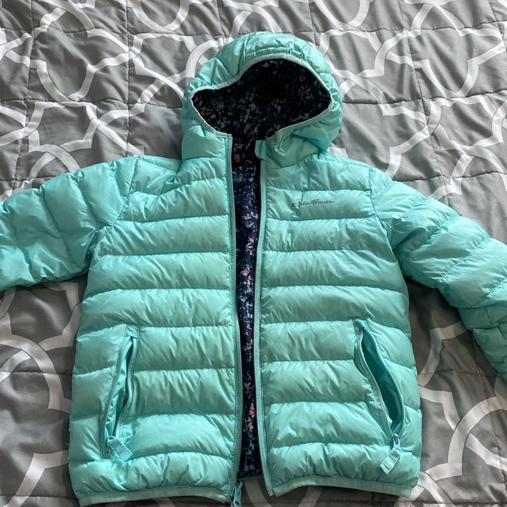 Eddie Bauer Girls Puffer Jacket size XS 5/6